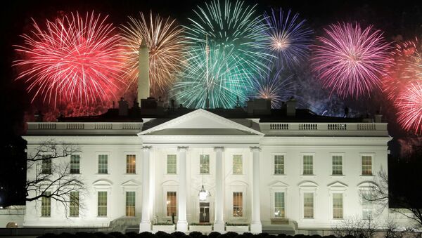 Fireworks are seen above the White House after the inauguration of Joe Biden as the 46th President of the United States in Washington, U.S., January 20, 2021. - Sputnik International