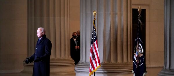 U.S. President Joe Biden addresses the nation at the Celebrating America event at the Lincoln Memorial after the US President Joe Biden addresses the nation at the Celebrating America event at the Lincoln Memorial after the inauguration of Joe Biden as the 46th President of the United States in Washington, DC, 20 January 2021. U.S. President Joe Biden addresses the nation at the Celebrating America event at the Lincoln Memorial after the US President Joe Biden addresses the nation at the Celebrating America event at the Lincoln Memorial after the inauguration of Joe Biden as the 46th President of the United States in Washington, DC, 20 January 2021. - Sputnik International