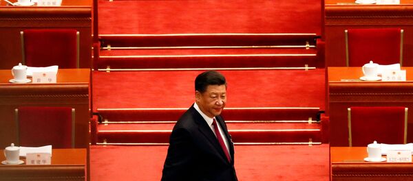 Chinese President Xi Jinping arrives for the opening session of the National People's Congress (NPC) at the Great Hall of the People in Beijing, China March 5, 2018. Chinese President Xi Jinping arrives for the opening session of the National People's Congress (NPC) at the Great Hall of the People in Beijing, China March 5, 2018. - Sputnik International
