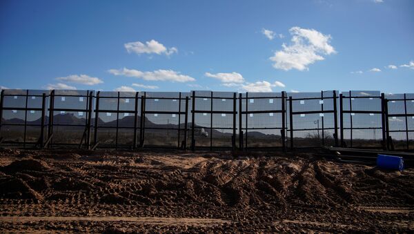 A segment of the border wall under construction is seen abandoned after US President Joe Biden signed an executive order halting construction of the US-Mexico border wall, in Sunland Park, New Mexico, US, 22 January 2021. - Sputnik International