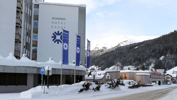 A view shows the Kongress Hotel Davos and the congress centre beside Promenade street as the coronavirus disease (COVID-19) continues in Davos, Switzerland January 22, 2021 - Sputnik International