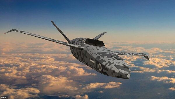 Artist's graphic of the RAF’s Lightweight Affordable Novel Combat Aircraft (LANCA) concept  - Sputnik International