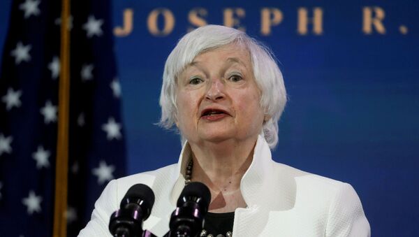 Janet Yellen, U.S. President-elect Joe Biden's nominee to be treasury secretary, speaks as Biden announces nominees and appointees to serve on his economic policy team at his transition headquarters in Wilmington, Delaware, U.S., December 1, 2020.  - Sputnik International