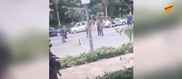 Footage not far from the scene of the explosion Footage not far from the scene of the explosion - Sputnik International