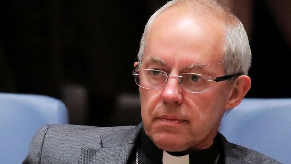 Archbishop of Canterbury Justin Welby sits before addressing the United Nations Security Council - Sputnik International