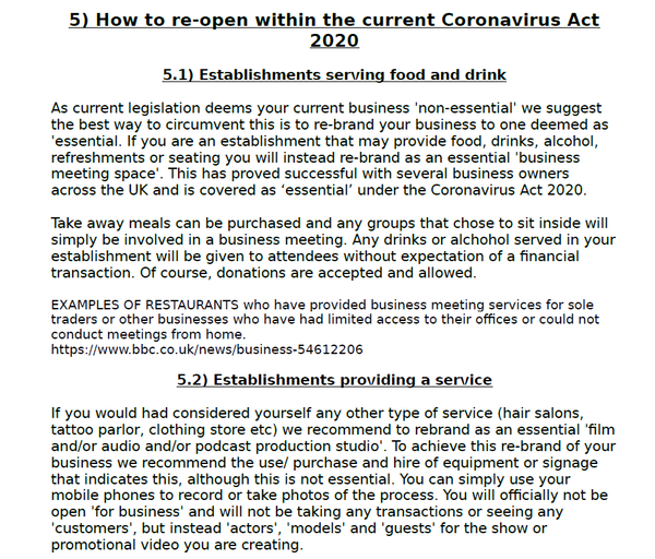 Guide on How to Flout UK Lockdown & Reopen Business Circulates Online as Police Warn of Fines Guide on How to Flout UK Lockdown & Reopen Business Circulates Online as Police Warn of Fines - Sputnik International