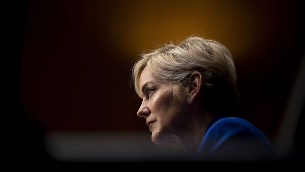 Former Gov. Jennifer Granholm, D-Mich., testifies before the Senate Energy and Natural Resources Committee during a hearing to examine her nomination to be Secretary of Energy, Wednesday, Jan. 27, 2021 on Capitol Hill in Washington.  - Sputnik International