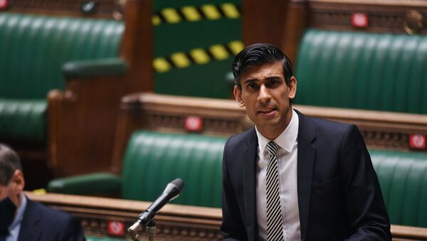 Britain's Chancellor of the Exchequer Rishi Sunak speaks at the House of Commons in London - Sputnik International