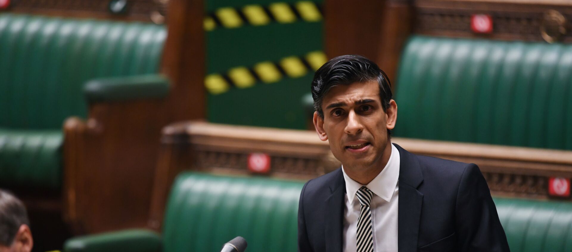 Britain's Chancellor of the Exchequer Rishi Sunak speaks at the House of Commons in London. - Sputnik International, 1920, 25.02.2021