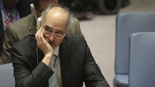 Syrian United Nations Ambassador Bashar al-Jaafari listens during a meeting on Syria at the United Nations Security Council, Monday Nov. 19, 2018 at U.N. headquarters. - Sputnik International