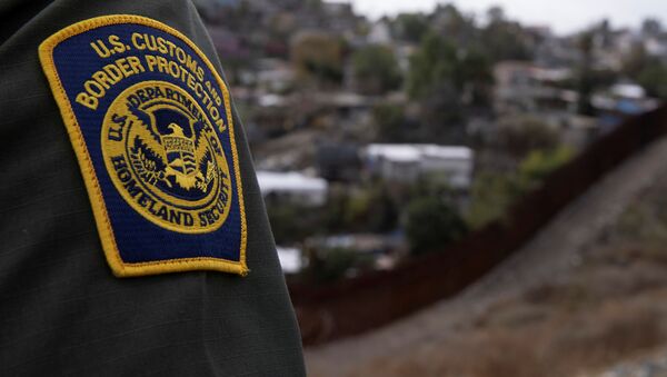 A U.S. border patrol agent looks out over Tijuana, Mexico from the U.S. Mexico border wall in San Diego, California, U.S., February 2, 2021. - Sputnik International