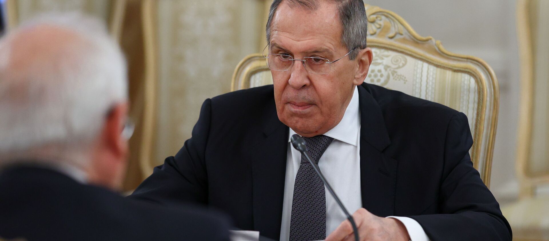 Russia's Foreign Minister Sergei Lavrov attends a meeting with European Union's foreign policy chief Josep Borrell in Moscow, Russia February 5, 2021. - Sputnik International, 1920