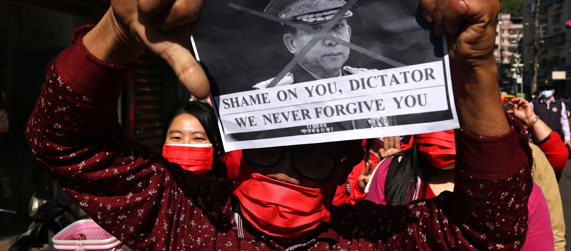 Thousands Rally Against Military Coup in Myanmar - Sputnik International, 1920, 08.02.2021