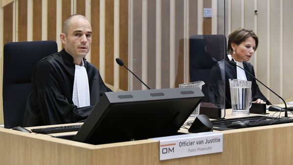 Public prosecutor Ward Ferdinandusse is seen in court as the trial resumed for three Russians and a Ukrainian charged with crimes including murder for their alleged roles in the shooting down of Malaysia Airlines Flight MH17 over eastern Ukraine in 2014, at the high security court building at Schiphol Airport, near Amsterdam, Monday, August 31, 2020. - Sputnik International