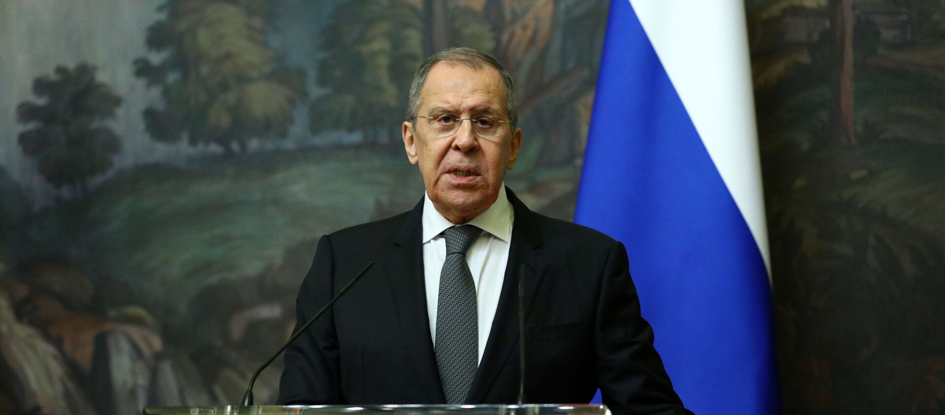 Russia's Foreign Minister Sergei Lavrov attends a news conference following a meeting with European Union's foreign policy chief Josep Borrell in Moscow, Russia February 5, 2021. - Sputnik International, 1920