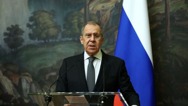 Russia's Foreign Minister Sergei Lavrov attends a news conference following a meeting with European Union's foreign policy chief Josep Borrell in Moscow, Russia February 5, 2021. - Sputnik International