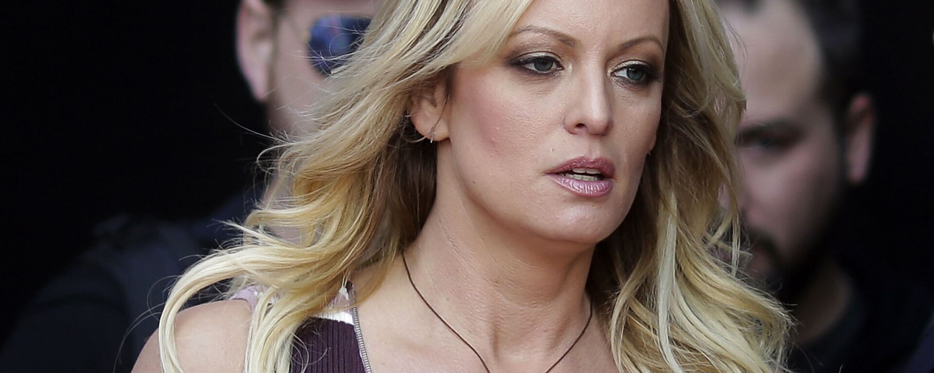 In this Oct. 11, 2018, file photo, adult film actress Stormy Daniels arrives for the opening of the adult entertainment fair Venus in Berlin - Sputnik International, 1920, 08.06.2021
