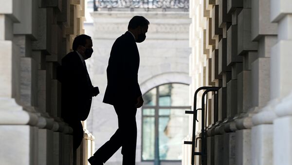 Senator Mitt Romney (R-UT) arrives for the start of the impeachment trial of former U.S. President Donald Trump on Capitol Hill in Washington, U.S., February 9, 2021 - Sputnik International