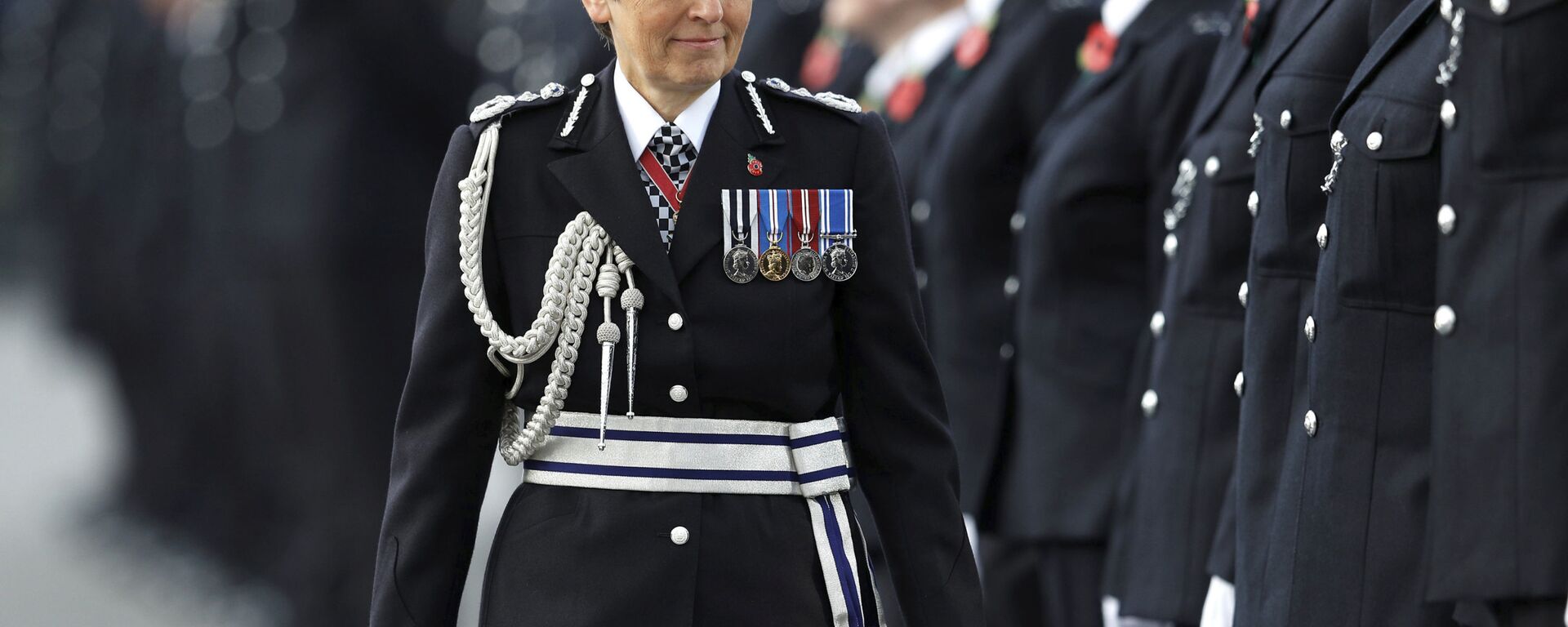 Britain's Metropolitan Police Commissioner Cressida Dick inspects police cadets at the Metropolitan Police Service Passing Out Parade at Hendon, in London, Friday Nov. 3, 2017 - Sputnik International, 1920, 12.02.2021