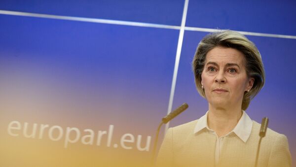 European Commission President Ursula von der Leyen attends a news conference in Brussels - Sputnik International