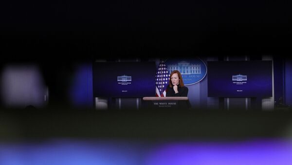 White House Press Secretary Jen Psaki delivers remarks during a press briefing inside the James Brady Briefing Room at the White House in Washington, U.S., February 3, 2021 - Sputnik International
