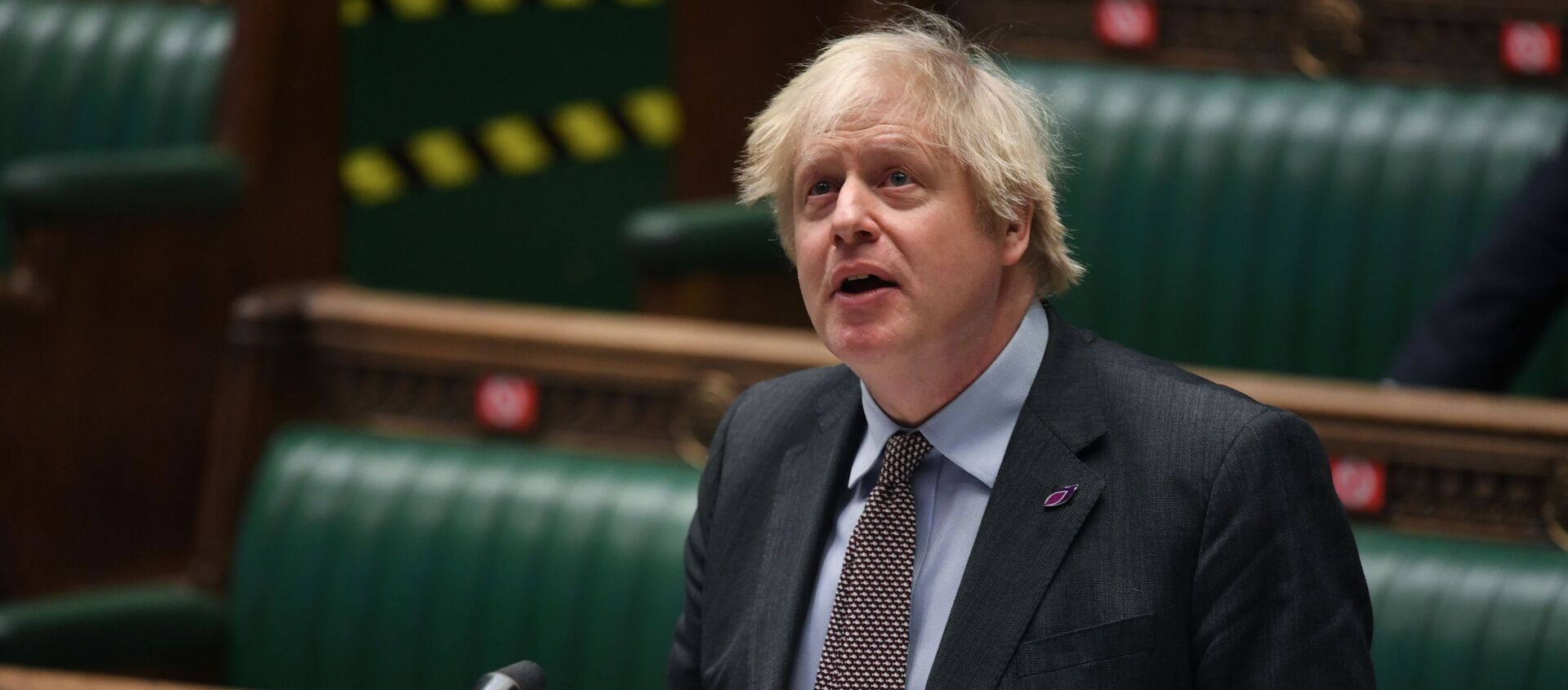 Britain's Prime Minister Boris Johnson speaks during a question period at the House of Commons in London, Britain January 27, 2021 - Sputnik International, 1920, 21.02.2021