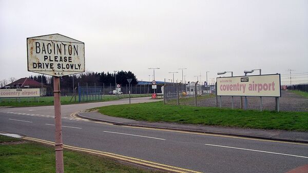 Main gate of Coventry Airport in Baginton, Warwickshire, near Coventry, England (File) - Sputnik International