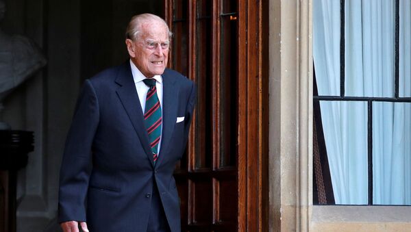 Britain's Prince Philip arrives for the transfer of the Colonel-in-Chief of the Rifles at Windsor Castle in Britain 22 July 2020 - Sputnik International