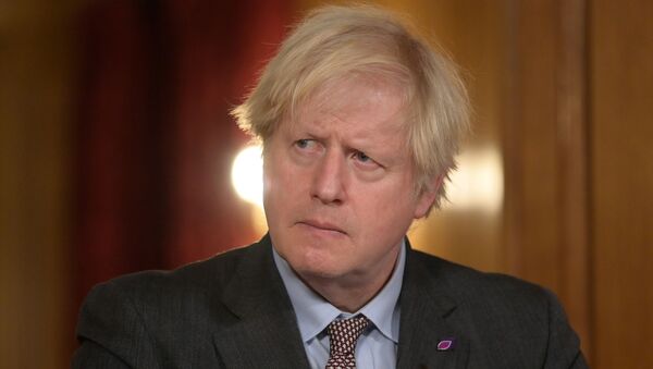 Britain's PM Johnson holds virtual coronavirus briefing in London - Sputnik International