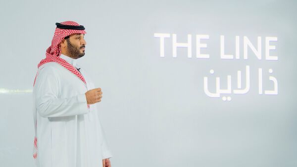 Saudi Crown Prince Mohammed Bin Salman announces a zero-carbon city called The Line to be built at NEOM in northwestern Saudi Arabia, January 10, 2021 - Sputnik International