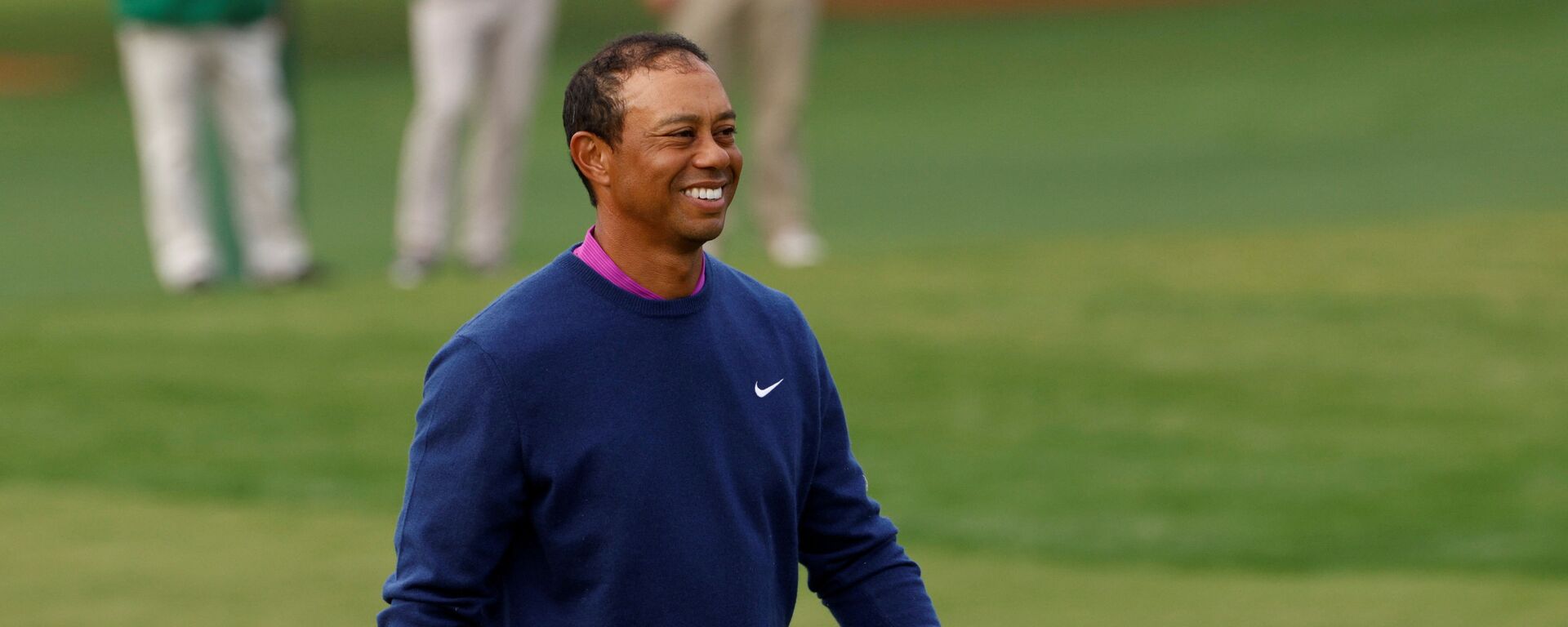 Golf - The Masters - Augusta National Golf Club - Augusta, Georgia, U.S. - November 14, 2020 Tiger woods of the U.S. reacts after completing the second round - Sputnik International, 1920, 01.03.2021