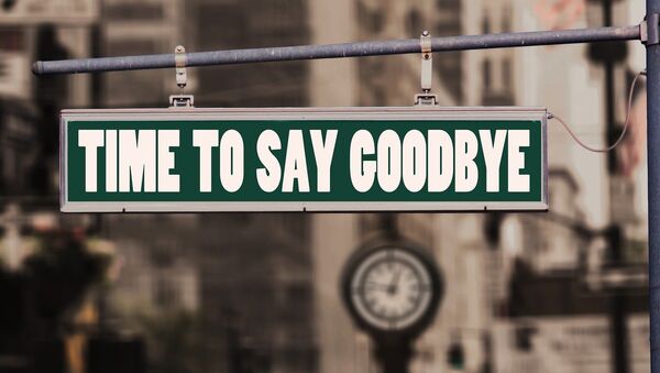 Time to say goodbye sign - Sputnik International