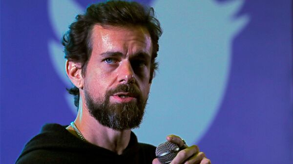Twitter CEO Jack Dorsey addresses students during a town hall at the Indian Institute of Technology (IIT) in New Delhi, India, November 12, 2018 - Sputnik International
