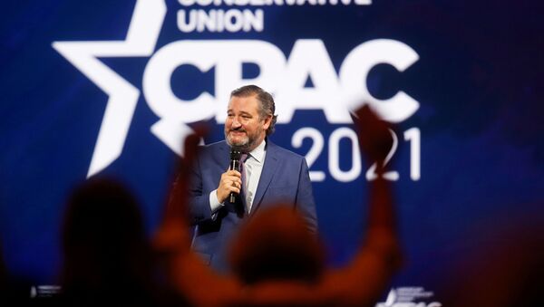 U.S. Sen. Ted Cruz of Texas speaks at the Conservative Political Action Conference (CPAC) in Orlando, Florida, U.S. February 26, 2021 - Sputnik International