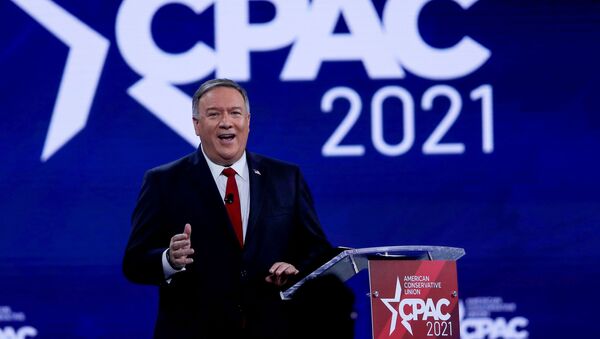 Former U.S. Secretary of State Mike Pompeo speaks at the Conservative Political Action Conference (CPAC) in Orlando, Florida, U.S. February 27, 2021 - Sputnik International