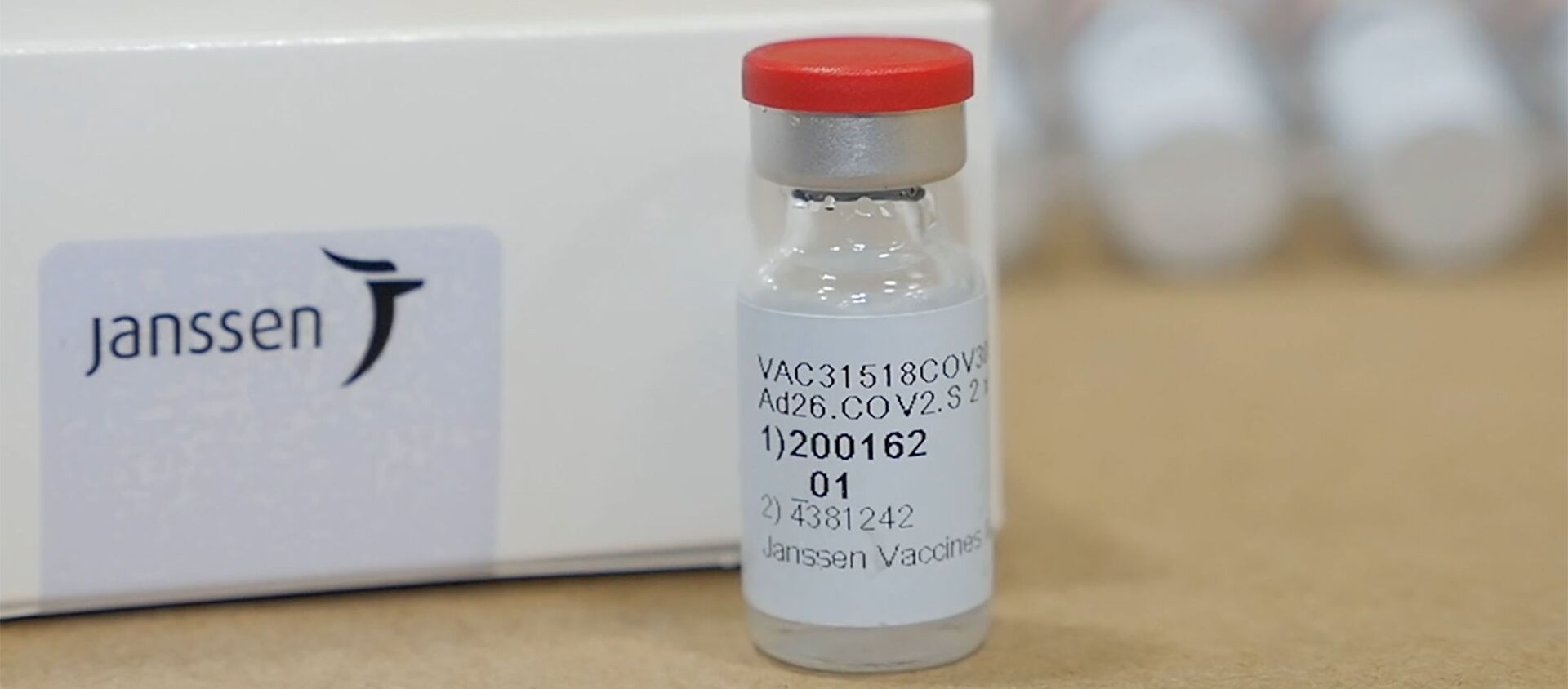 A vial of Johnson & Johnson's Janssen coronavirus disease (COVID-19) vaccine candidate is seen in an undated photograph. - Sputnik International, 1920, 01.06.2021
