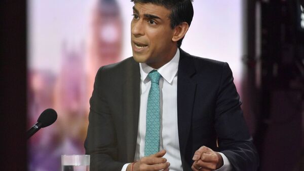 Britain's Chancellor of the Exchequer Rishi Sunak speaks on BBC TV's The Andrew Marr Show - Sputnik International