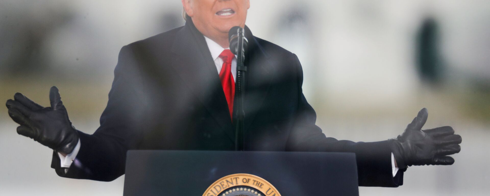 U.S. President Donald Trump speaks during a rally to contest the certification of the 2020 U.S. presidential election results by the U.S. Congress, in Washington, U.S, January 6, 2021. REUTERS/Jim Bourg/File Photo - Sputnik International, 1920, 28.02.2021