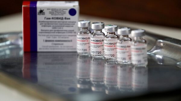 Empty vials of the second dose of the Sputnik V (Gam-COVID-Vac) vaccine are pictured at the San Martin hospital, in La Plata, on the outskirts of Buenos Aires, Argentina January 21, 2021. - Sputnik International