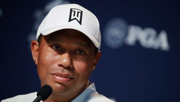 In this file photo Tiger Woods of the United States speaks to the media during a press conference before the 2018 PGA Championship at Bellerive Country Club on 7 August 2018 in St Louis, Missouri. - Tiger Woods is not facing charges of reckless driving after the car crash in which he suffered serious leg injuries, authorities said on 24 February 2021. A reckless driving charge has a lot of elements in it, this is purely an accident, Los Angeles County Sheriff Alex Villanueva told reporters. - Sputnik International