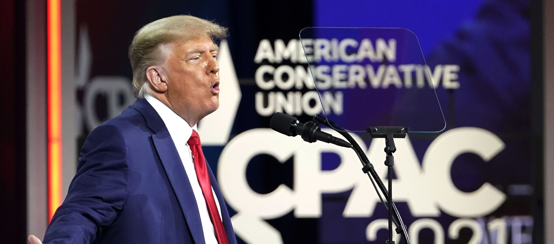 Former President Donald Trump speaks at the Conservative Political Action Conference (CPAC), Sunday, Feb. 28, 2021, in Orlando, Fla. - Sputnik International, 1920, 02.03.2021