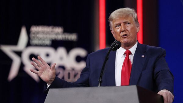 Former U.S. President Donald Trump addresses the Conservative Political Action Conference (CPAC) held in the Hyatt Regency on February 28, 2021 in Orlando, Florida.  - Sputnik International