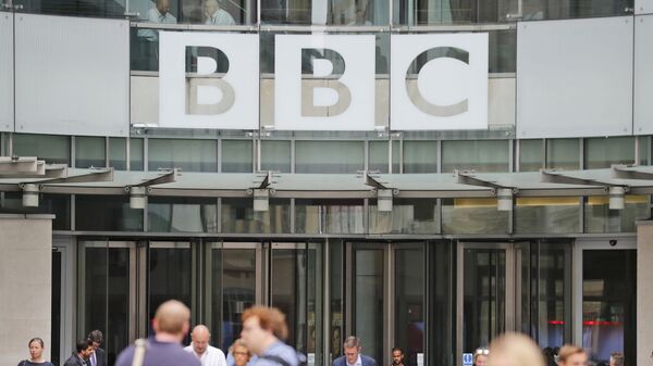 In this file photo dated Wednesday, July 19, 2017, an entrance to the headquarters of the publicly funded BBC in London.  Britain’s government announced Wednesday Feb. 5, 2020, that it is considering a change in the way the nation's public broadcaster, the BBC is funded - Sputnik International
