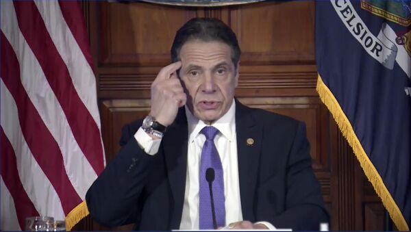 In this image taken from video from the Office of the N.Y. Governor, New York Gov. Andrew Cuomo speaks during a news conference, Wednesday, March 3, 2021, in Albany, N.Y. - Sputnik International