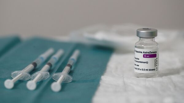 Prepared syringes of the AstraZeneca COVID-19 vaccine are seen at the Clinique de l'Estree - ELSAN private hospital in Stains as part of the coronavirus disease (COVID-19) vaccination campaign in France, March 5, 2021.  - Sputnik International