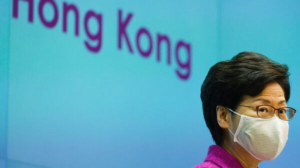 Hong Kong Chief Executive Carrie Lam speaks during news conference over planned changes to the electoral system, in Hong Kong - Sputnik International