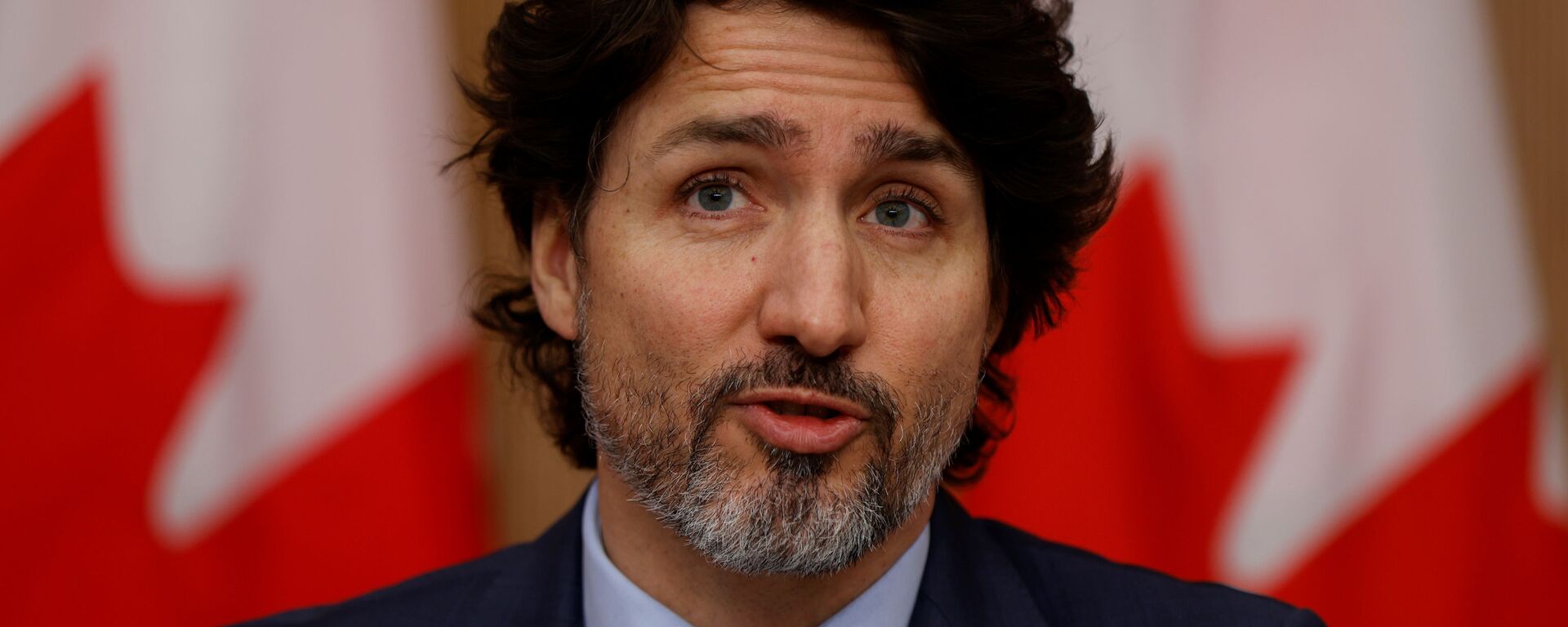 Canada's Prime Minister Justin Trudeau attends a news conference, as efforts continue to help slow the spread of the coronavirus disease (COVID-19), in Ottawa, Ontario, Canada March 5, 2021.  - Sputnik International, 1920, 25.08.2021