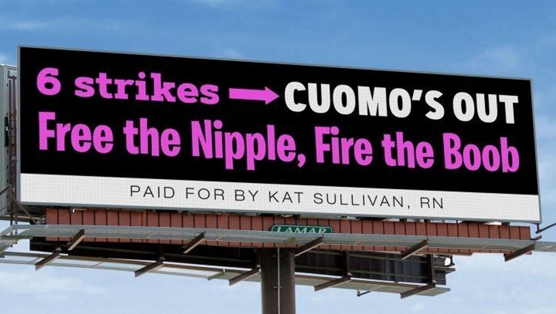 An electronic billboard calling for New York Governor Andrew Cuomo's impeachment - Sputnik International, 1920, 10.03.2021