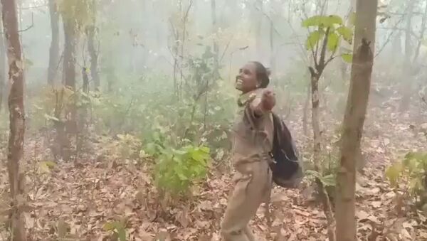 The real empowered Nature Lover Forester Mrs. Sneha Dhal who has been involved in dousing the fire in Similipal 24×7 and finally happy with grace of God  The Rain - Sputnik International