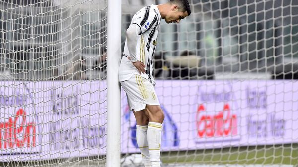 Soccer Football - Serie A - Juventus v Spezia - Allianz Stadium, Turin, Italy - March 2, 2021 Juventus' Cristiano Ronaldo looks dejected during the match - Sputnik International